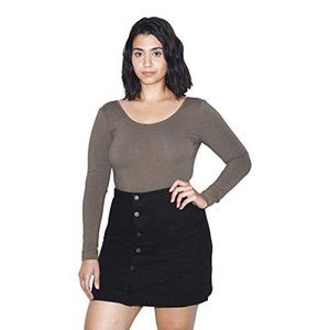 American Apparel Denim Mini Skirt